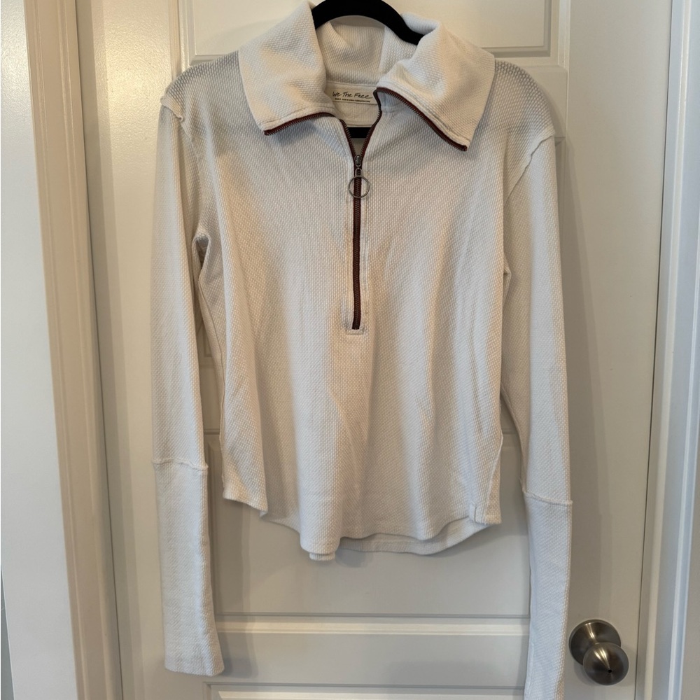 Free People We the Free Fast Lane Half Zip Top